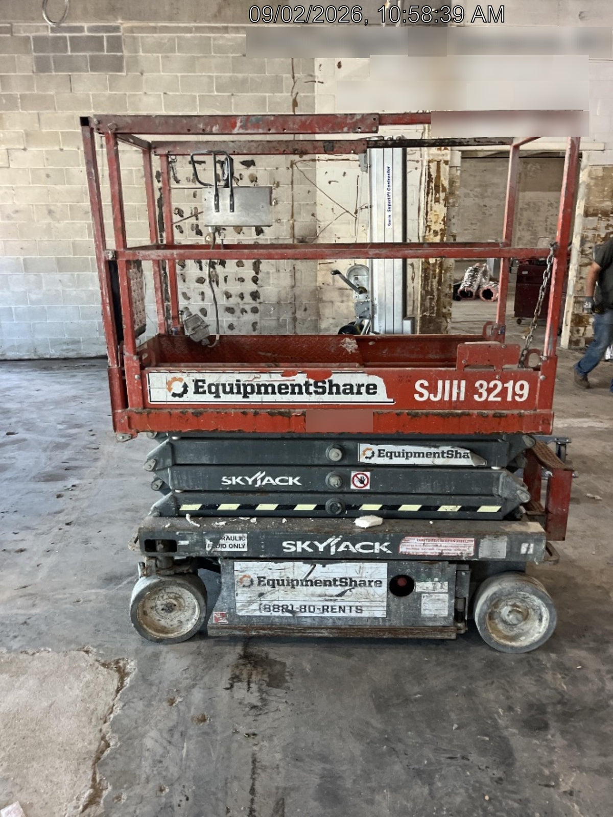 2019 Skyjack SJIII-3219 Standard Options, Trojan Batteries