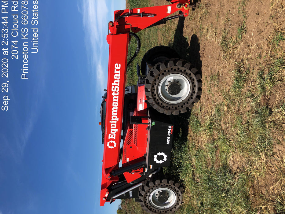 2020 Manitou MTA8044 Cab/Heat/Air, Solid Tires, Work Lights, Beacon, Aux Hydraulics, Back up Alarm, Lifting Eye, Mirrors, ES Keypad