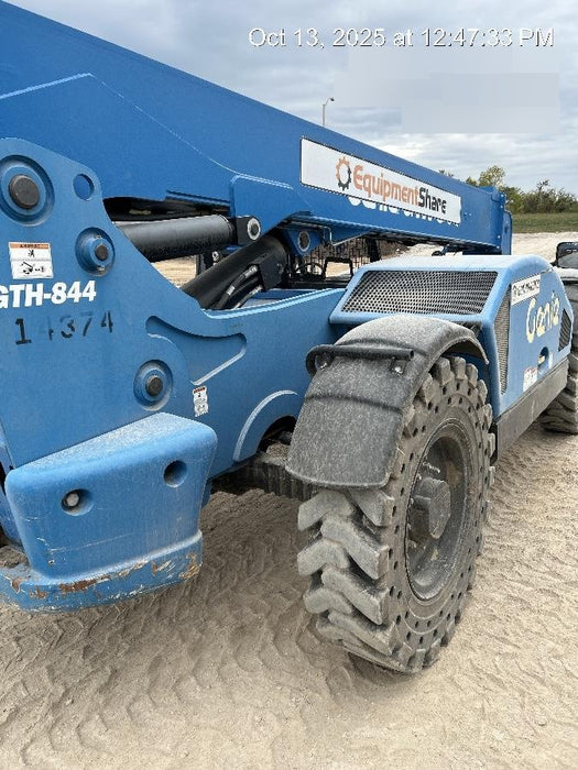 2018 Genie GTH-844 GTH-844 w/Open ROPS, Solid Tires, beacon/work lights, 60" carriage/forks