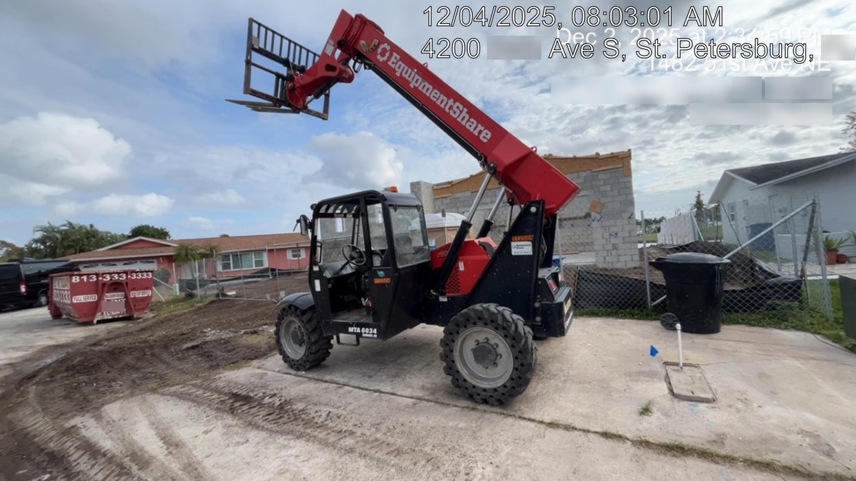 2020 Manitou MTA6034 Canopy, Solid Tires, Work Lights, Beacon, Aux Hydraulics, Back up Alarm, Mirrors, ES Keypad