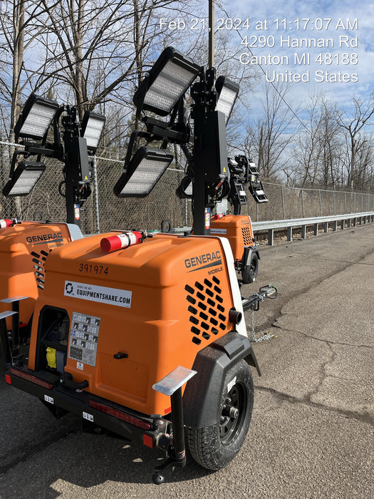 2024 Generac MLT2 Diesel, Flex Switch 120V Input, Powerzone Controller, 
(4) 320W LED Lights, 4kW Generator, 39.9 Gal Fuel Tank, 2" Ball, T3