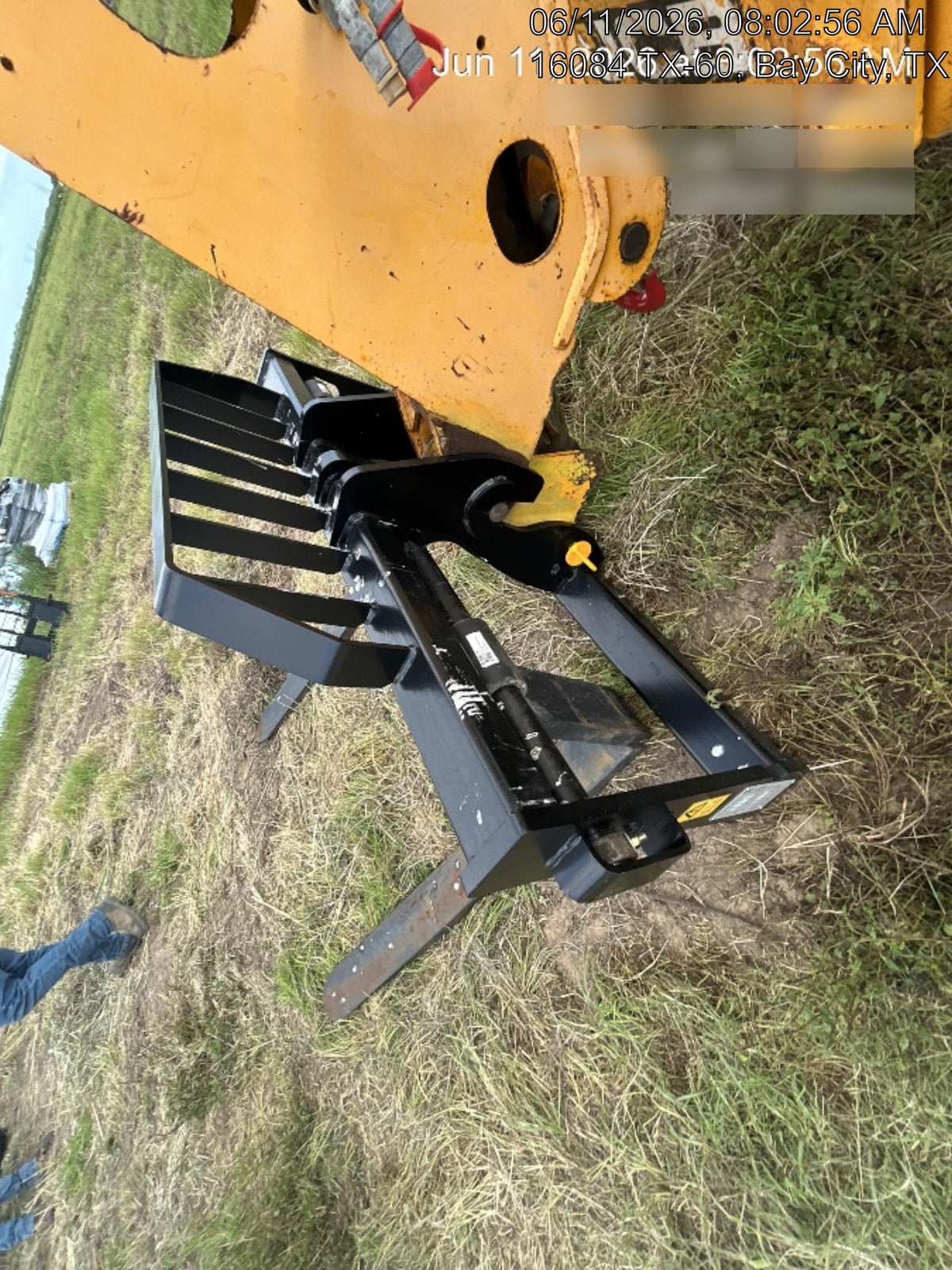 2019 JCB 512-56 109 HP w/CAB/HVAC, Beacon, Aux Hydraulics, Worklights, Solid Tires w/60" Carriage/Forks