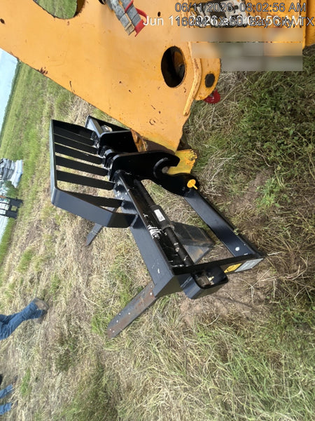 2019 JCB 512-56 109 HP w/CAB/HVAC, Beacon, Aux Hydraulics, Worklights, Solid Tires w/60" Carriage/Forks