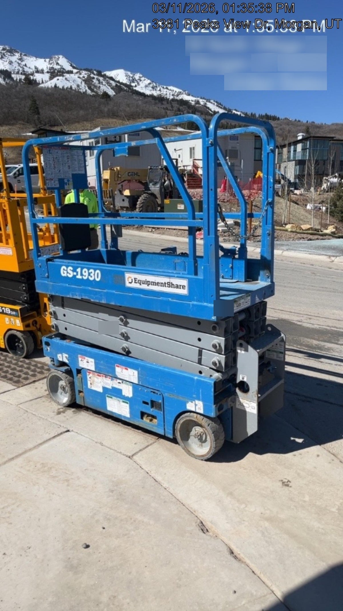 2020 Genie GS-1930 Fixed rails with chain entry gate - Pre A92.20