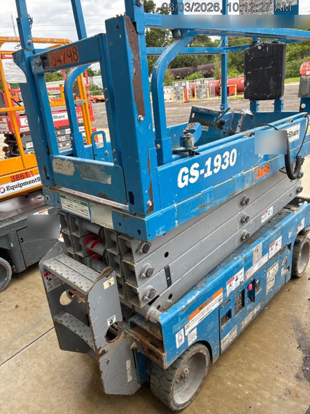 2020 Genie GS-1930 Solid Non Marking Tires, Beacon, Folding rails with half height swing gate