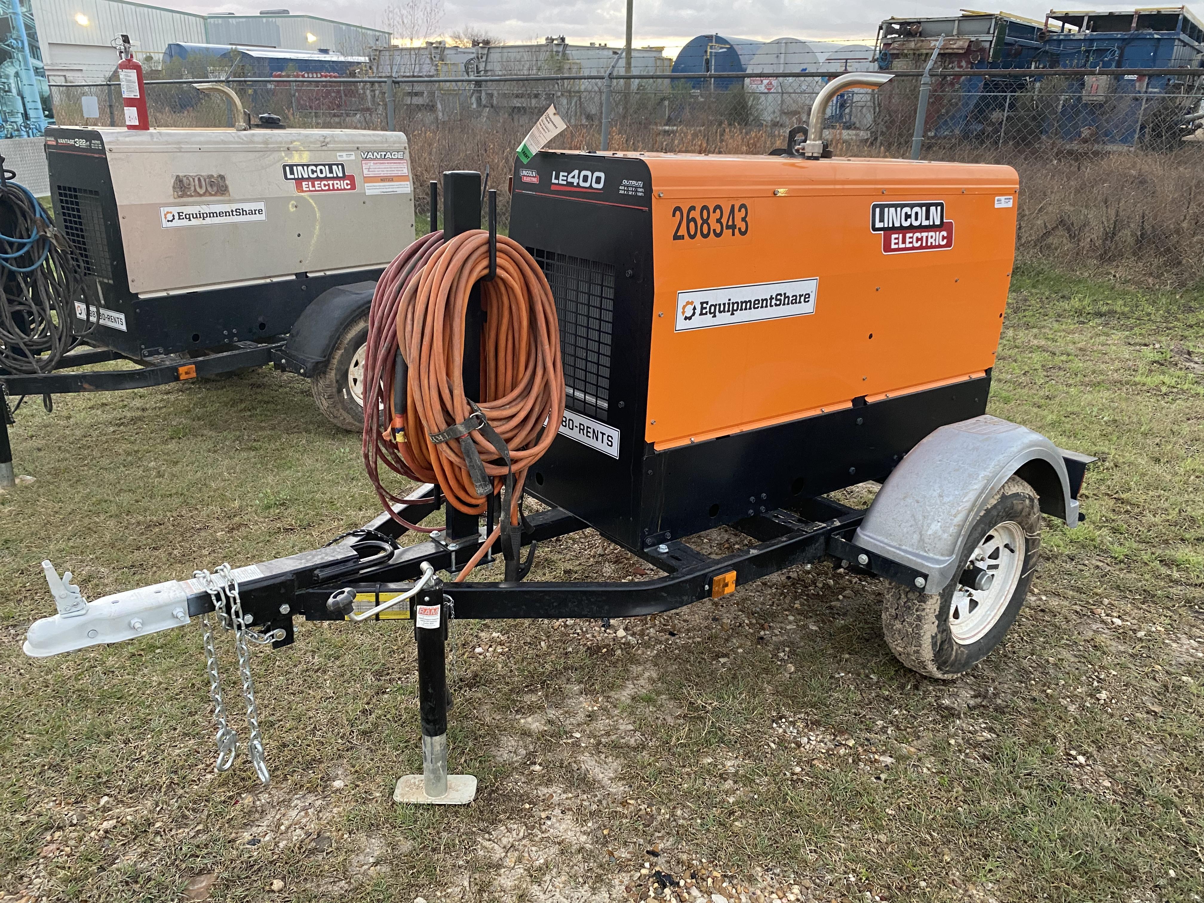 2022 Lincoln Electric LE400 Kubota V1505, Trlr, Cable Rack, Light Kit, ES Decals, T3