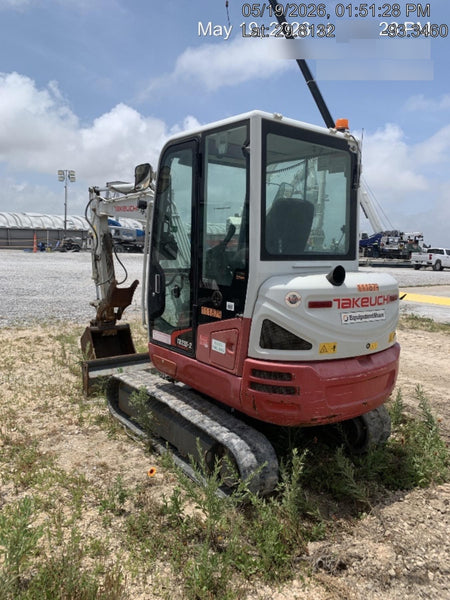 2020 Takeuchi TB-235-2CR Cab/Heat/Air, Rubber Tracks, Manual TAG QC