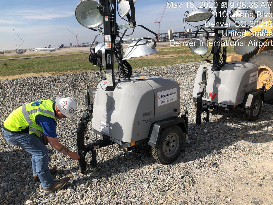 2018 Wacker Neuson LTV6L-MH Wacker Neuson LTV6L Mobile Light Tower w/Fuel Level Sensor Installed