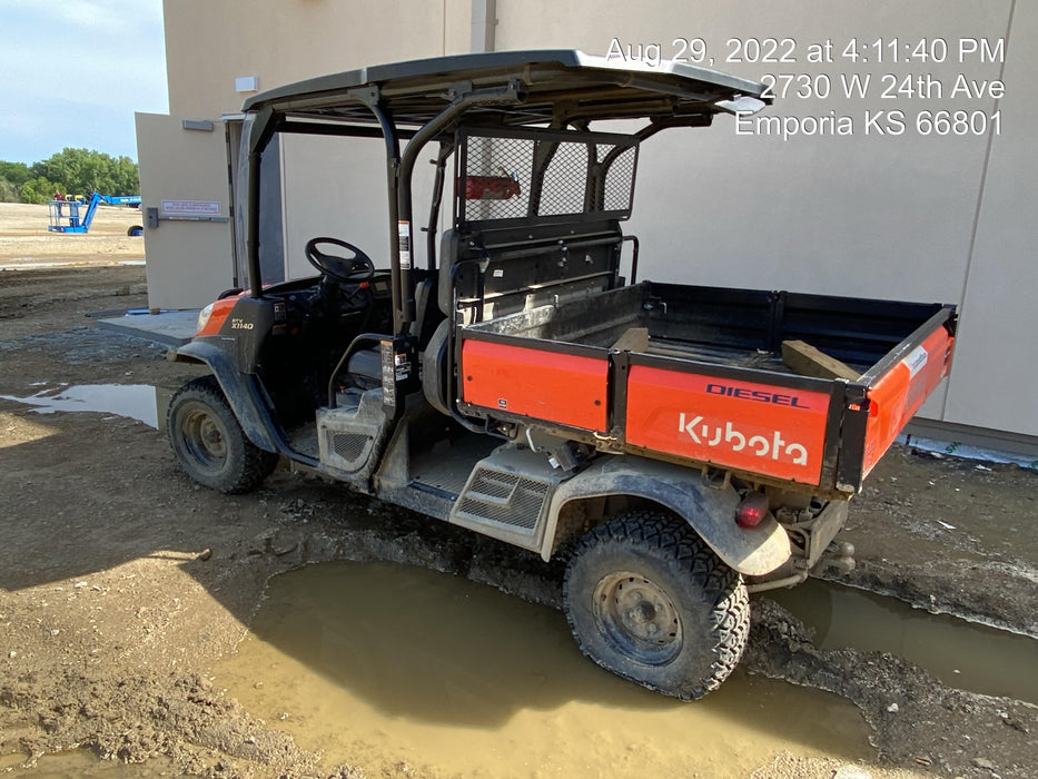 2022 Kubota RTV-X1140W-H Plastic Canopy, Windshield Acrylic Clear, LED Strobe Light, Wire Harness Kit, Back up Alarm