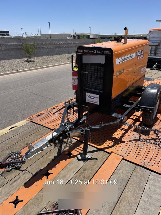 2021 Lincoln Electric Vantage 322 Vantage 322 Ready Pak 3 w/ Decals, ORANGE (includes trailer, cable rack, fender light kit) NO Telematics