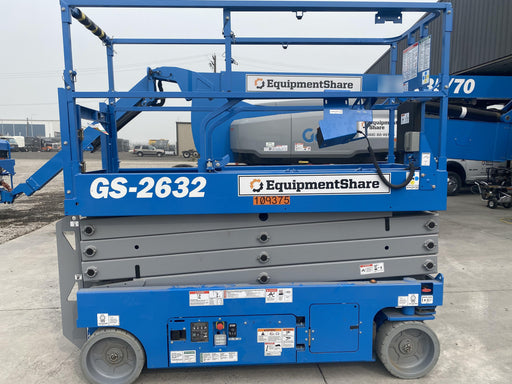 2020 Genie GS-2632 Solid NM Tires, Folding Rails with Half-Height Swing Gate, Beacon, 800W Invertor