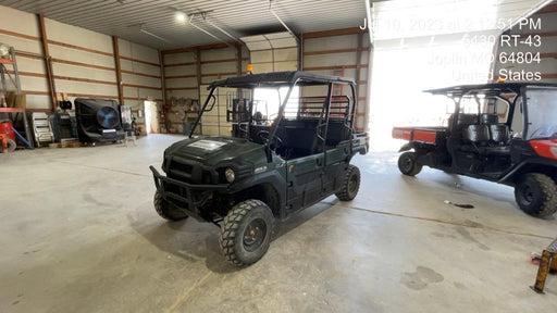 Kawasaki Mule PRO-DXT Standard Options, Backup Alarm, Beacon, Plastic Hard Top, Poly Windshield, Horn Kit