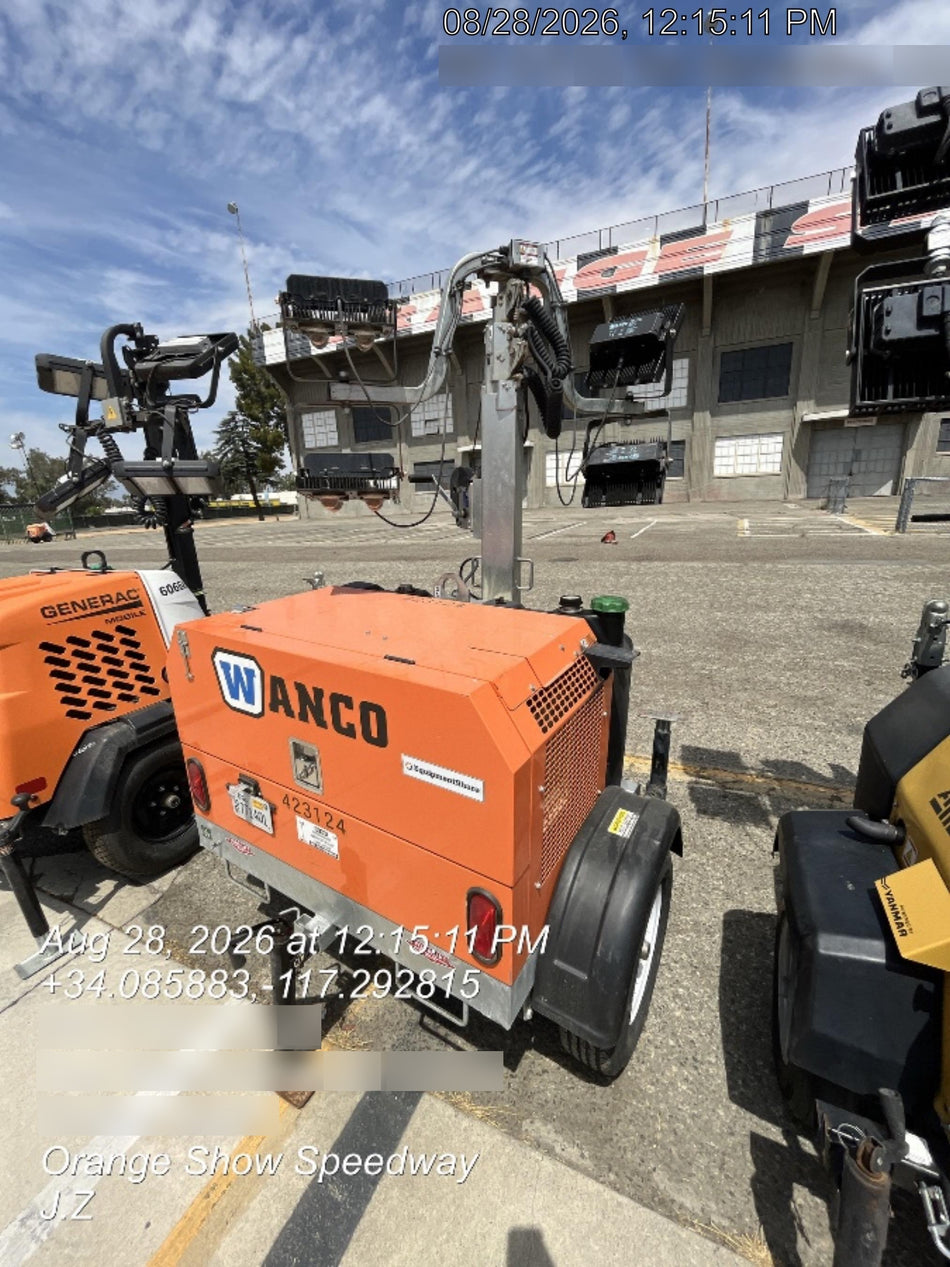 2024 Wanco WLTT-4MM4K Diesel, Deep Sea Controller, Shore Power Plug, Auto Start, (4) 350W LED Floodlights, 4kW Generator, 60 Gal Fuel Tank, 2" Ball, T3