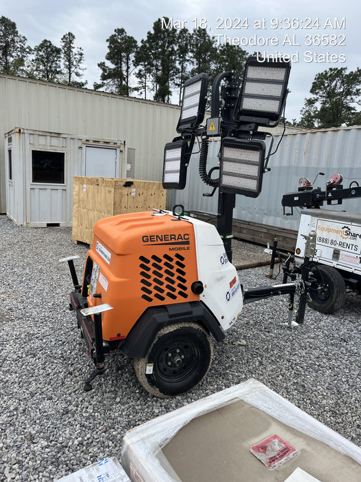 2023 Generac MLT2 Diesel, Flex Switch 120V Input, Powerzone Controller, 
(4) 320W LED Lights, 4kW Generator, 39.9 Gal Fuel Tank, 2" Ball, T3