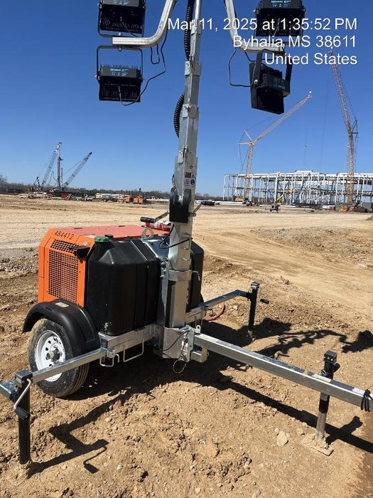 2024 Wanco WLTT-4MM4K Diesel, Mitsubishi L2E, 9.0HP @1800 rpm, Deep Sea Controller, Shore Power Plug, Auto Start, (4) 350W LED Floodlights, 4kW Generator, 60 Gal Fuel Tank, 2" Ball, T3