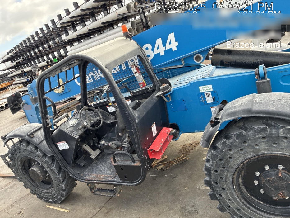 2018 Genie GTH-844 Genie GTH-844 w/Open ROPS, Solid Tires, beacon/work lights, 60" carriage/forks