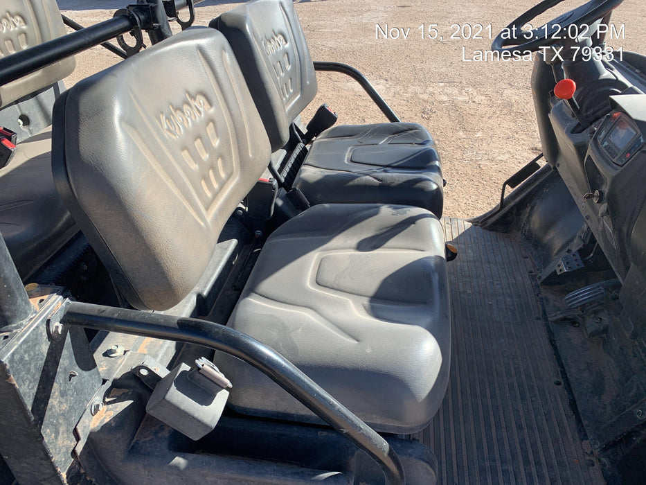 2020 Kubota RTV-X1140W-H Canopy, 4-Seater, Diesel, Windshield Acrylic Clear, LED Strobe, Backup Alarm