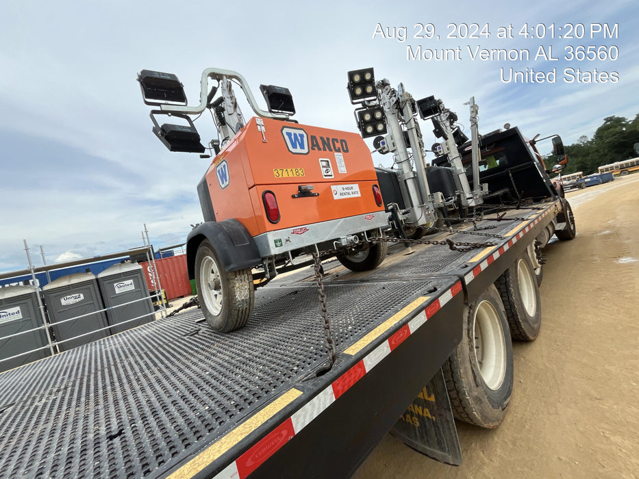 2023 Wanco WLTT-4MM4K Diesel, Deep Sea Controller, Shore Power Plug, Auto Start, (4) 350W LED Floodlights, 4kW Generator, 60 Gal Fuel Tank, 2" Ball, T3