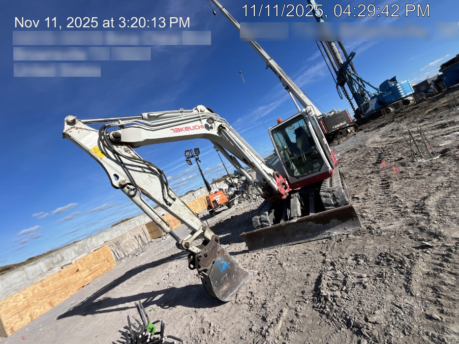 2019 Takeuchi TB290 Cab/Heat/AC w/Rubber Tracks, Auxiliary Hydraulics, Dozer Blade, Manual QC, 18/24/36" Buckets, Hydraulic Thumb Installed