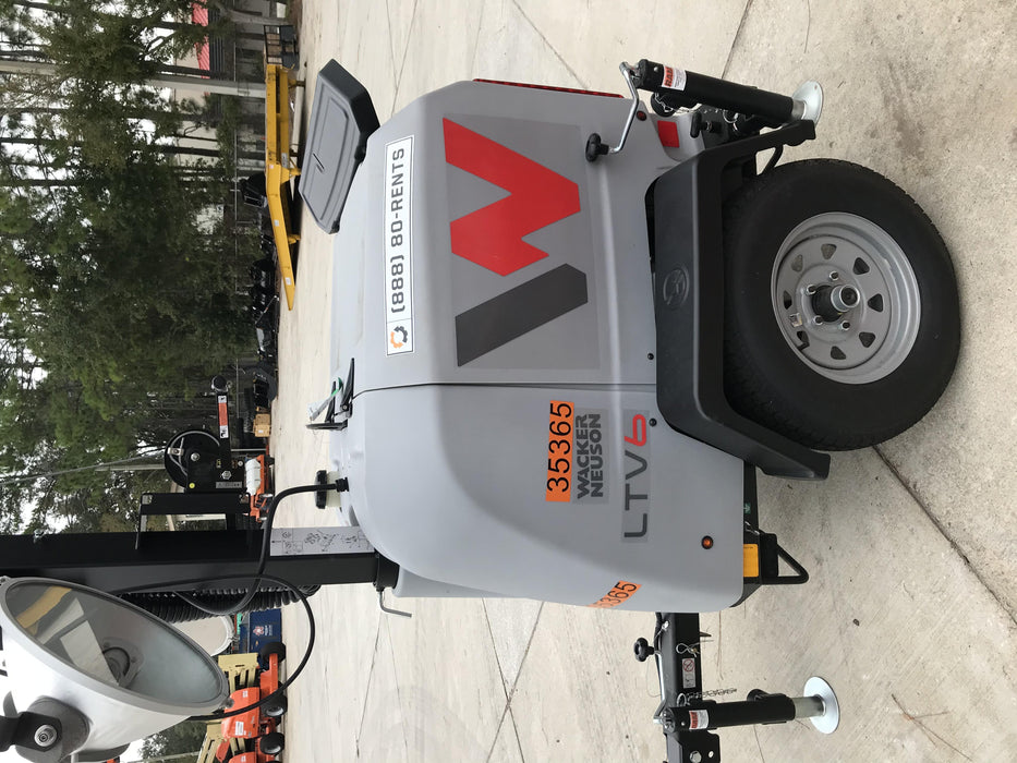2019 Wacker Neuson LTV6L-MH Wacker Neuson LTV6L Mobile Light Tower w/Fuel Level Sensor Installed