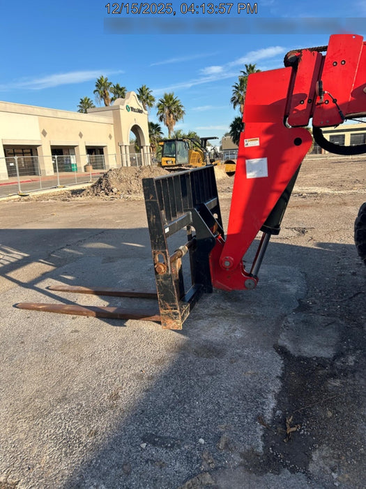 2020 Manitou MTA8044 74hp T4F, Cab/Heat/Air, Cab and Boom LED work lights, Auxiliary Hydraulics, Solid Tires, Amber strobe, Lift Hook w/66" Carriage, 60" Forks