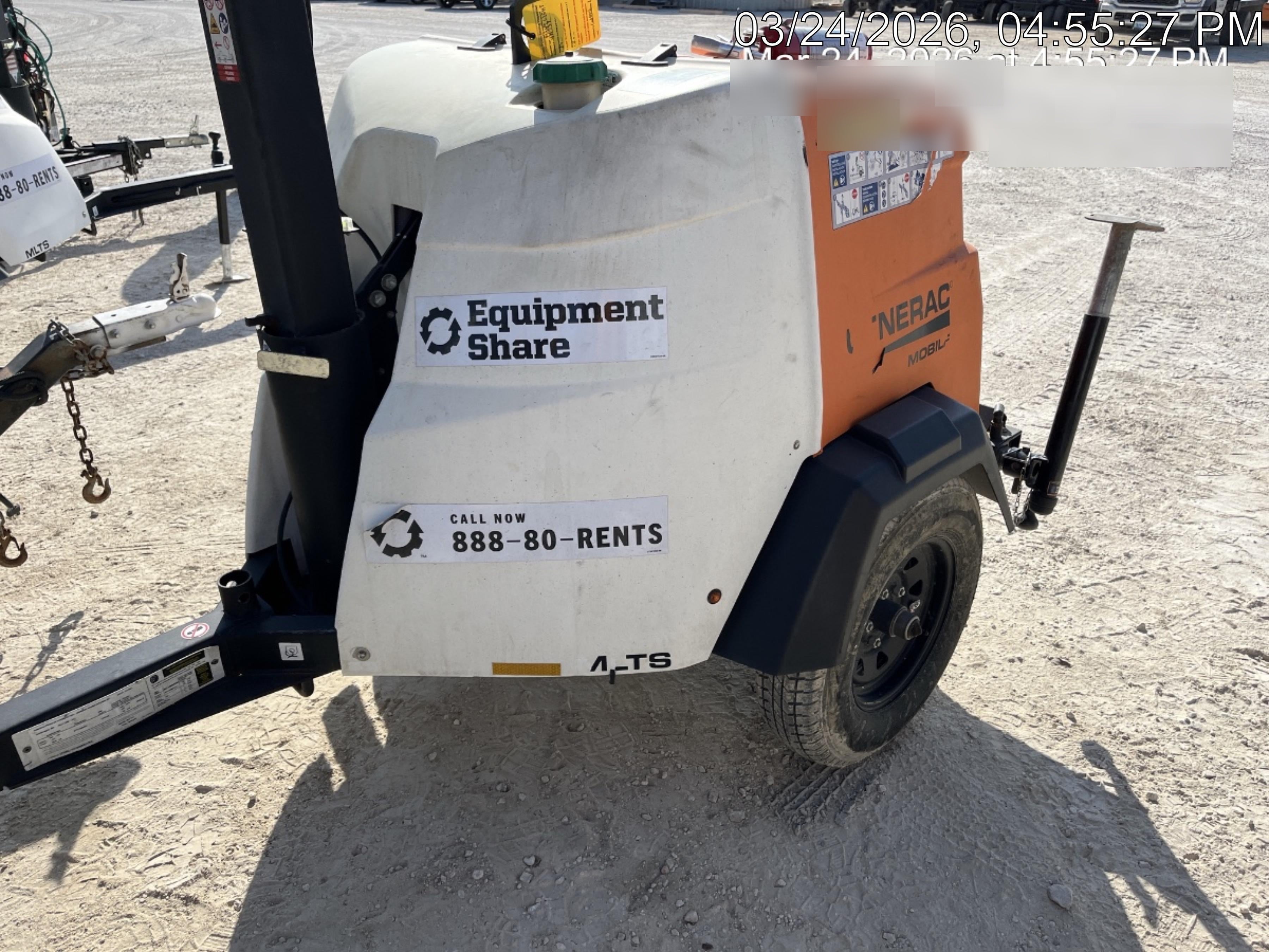 2025 Generac MLTS-4 Diesel, Mitsubishi L2E, 7.1 hp @1800 rpm, Flex Switch 120V Input, Powerzone Controller, (4) 320W LED Lights, 4kW Generator, 39.9 Gal Fuel Tank, 2" Ball, ES Decals