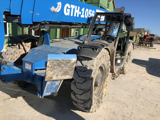 2019 Genie GTH-1056 Canopy, Solid RT Tires, LED Work Lights, Beacon 60" QA Carriage, 60" Forks