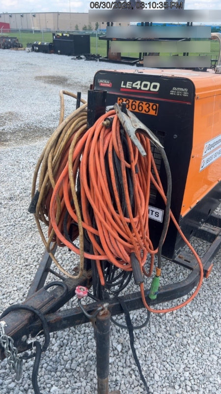 2022 Lincoln Electric LE400 Kubota V1505, Trlr, Cable Rack, Light Kit, ES Decals, T3