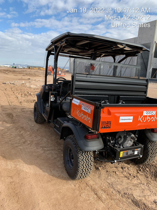2022 Kubota RTV-X1140W-H Plastic Canopy, Windshield Acrylic Clear, LED Strobe Light, Wire Harness Kit, Back up Alarm