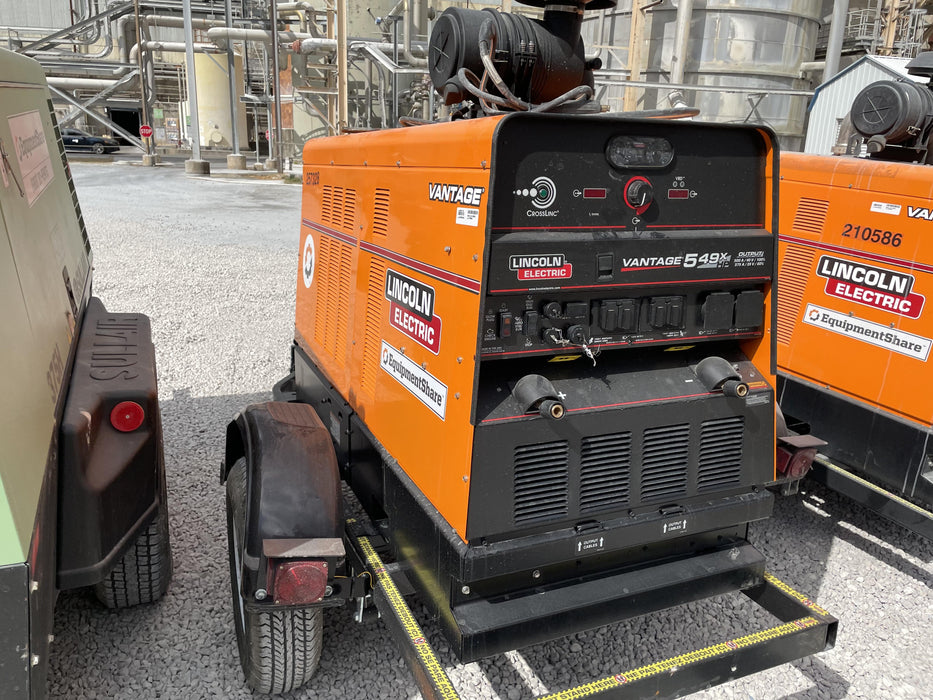 2022 Lincoln Electric Vantage 549X Crosslink Technology, Trailer Mounted, ES Decals, T3
