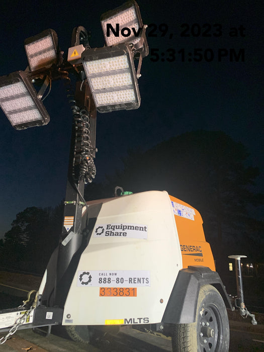 2023 Generac MLT2 Diesel, Flex Switch 120V Input, Powerzone Controller, (4) 320W LED Lights, 4kW Generator, 39.9 Gal Fuel Tank, 2" Ball, T3