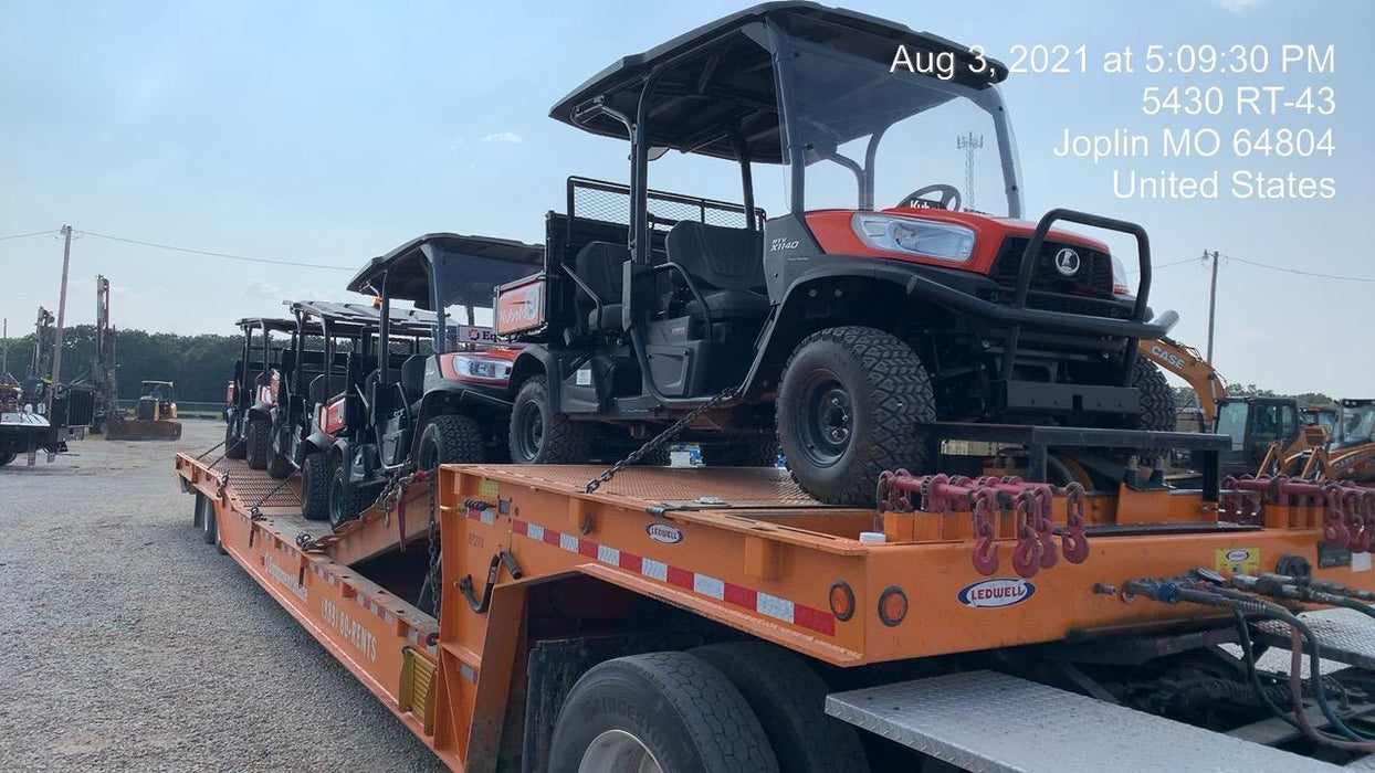 2021 Kubota RTV-X1140W-H Plastic Canopy, Windshield Acrylic Clear, LED Strobe Light, Wire Harness Kit, Back up Alarm