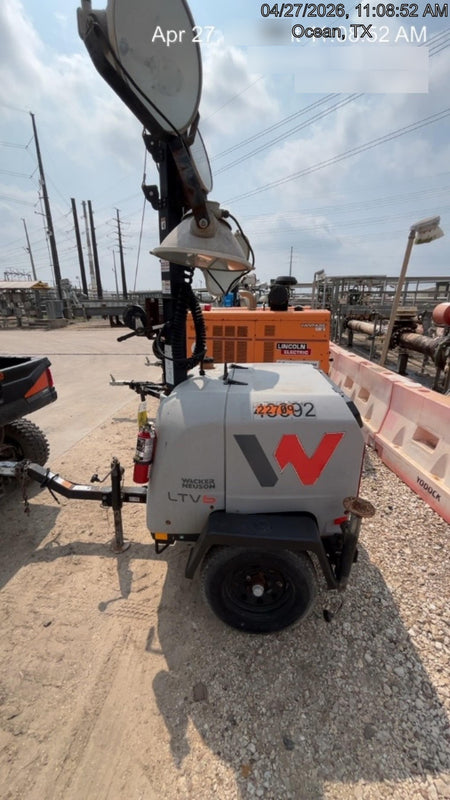 2019 Wacker Neuson LTV6L-MH Wacker Neuson LTV6L Mobile Light Tower w/Fuel Level Sensor Installed