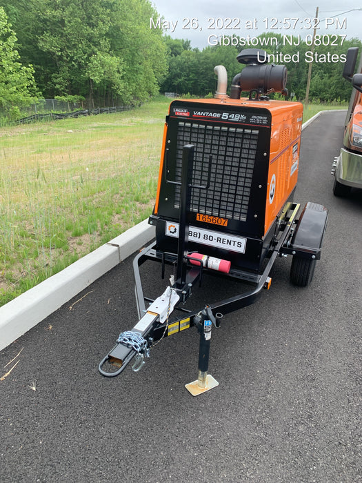 2021 Lincoln Electric Vantage 549X Ready Pak 3, ORANGE (includes trailer, cable rack, fender light kit)