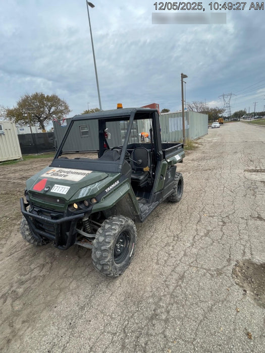 2021 Yanmar YU1000 Canopy, Steel Wheel, Poly WindShield, Beacon, Backup Alarm