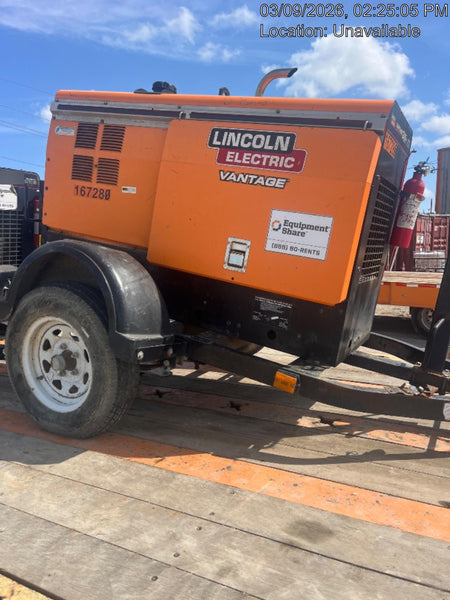 2021 Lincoln Electric Vantage 322 Vantage 322 Ready Pak 3 w/ Decals, ORANGE (includes trailer, cable rack, fender light kit) NO Telematics