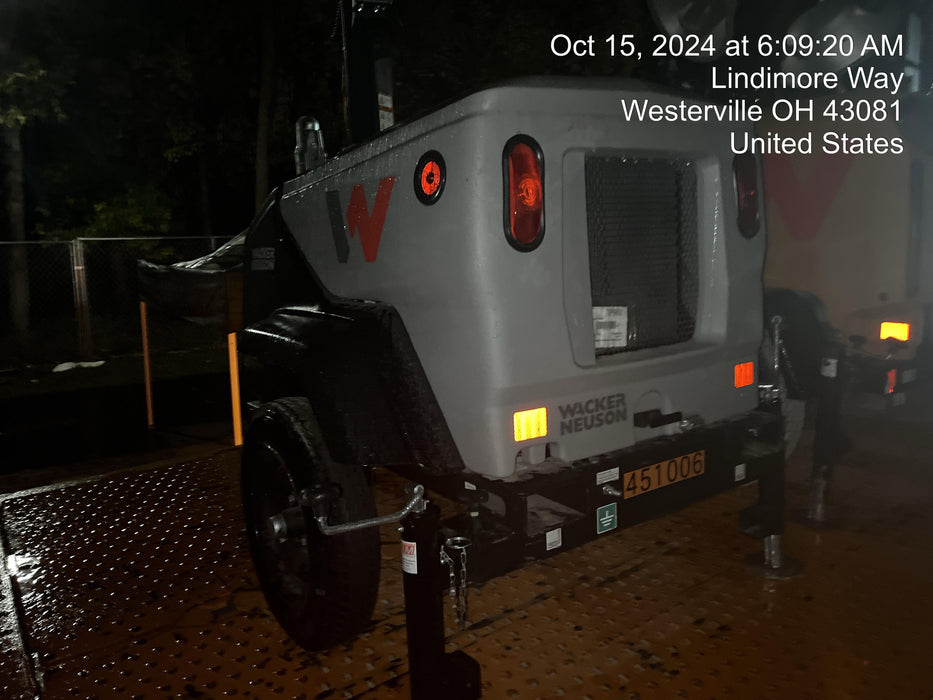 2024 Wacker Neuson LTT4 Diesel, Kohler KDW702, Deep Sea Controller, Auto Start, LED 320W, Bypass Outlet, T3