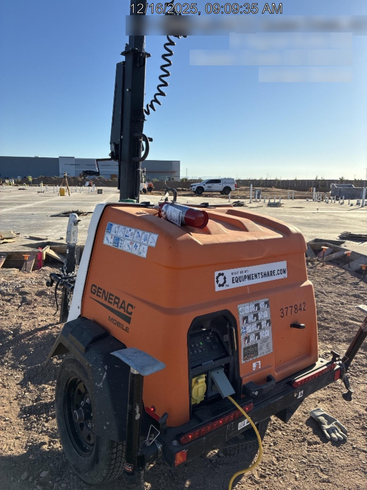 2023 Generac MLT2 Diesel, Flex Switch 120V Input, Powerzone Controller, 
(4) 320W LED Lights, 4kW Generator, 39.9 Gal Fuel Tank, 2" Ball, T3
