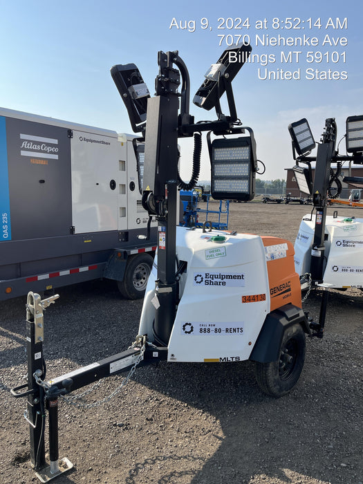 2023 Generac MLT2 Diesel, Flex Switch 120V Input, Powerzone Controller, (4) 320W LED Lights, 4kW Generator, 39.9 Gal Fuel Tank, 2" Ball, T3