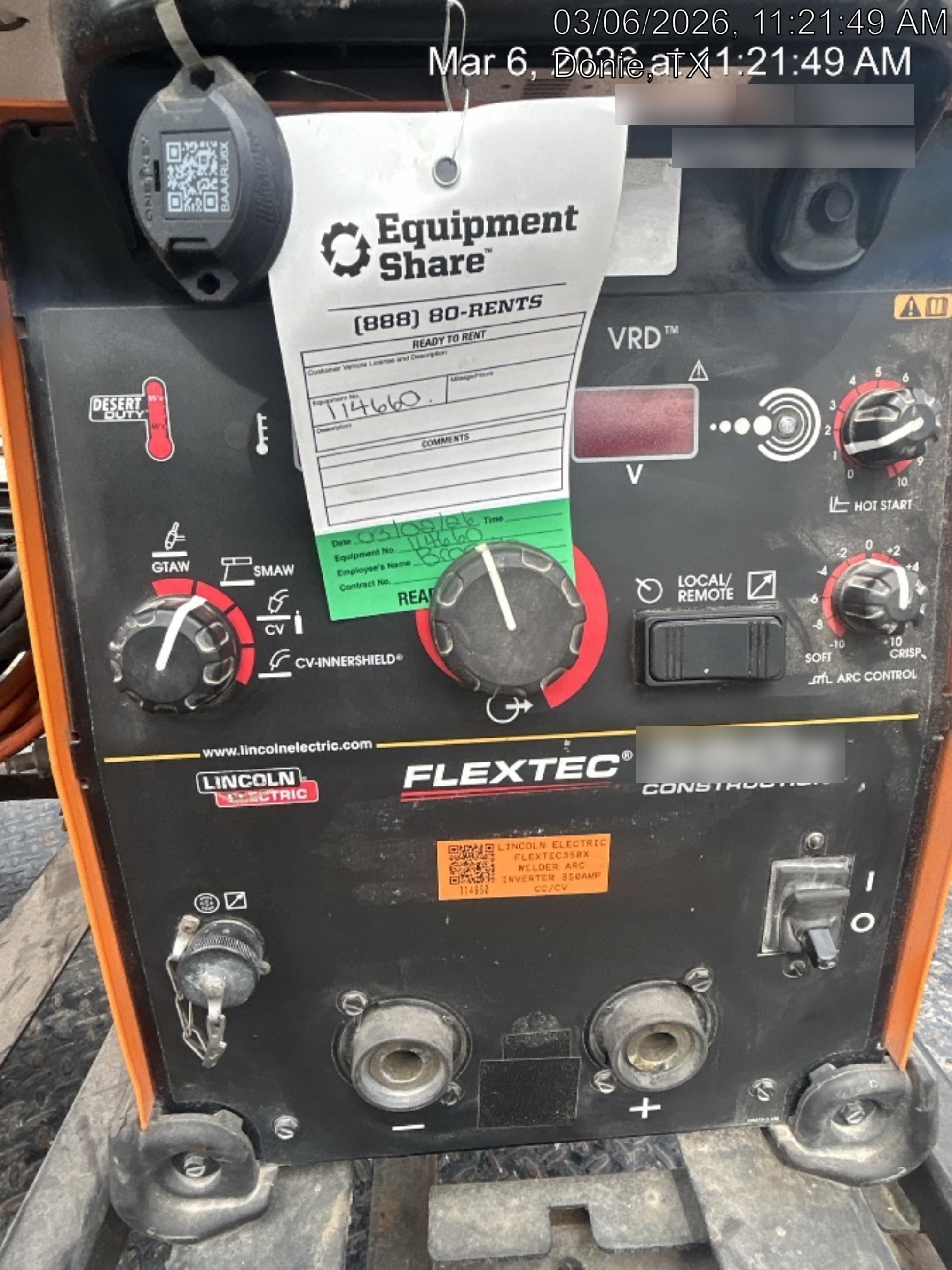 2020 LINCOLN ELECTRIC FLEXTEC 350X