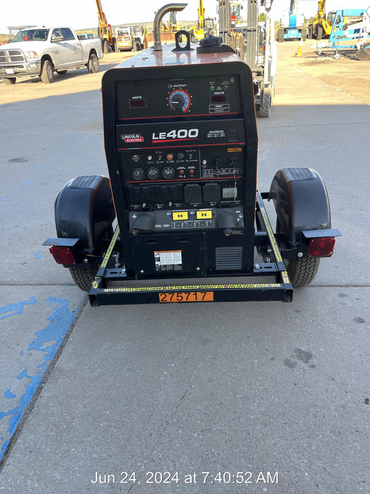 2022 Lincoln Electric LE400 Kubota V1505, Trlr, Cable Rack, Light Kit, ES Decals, T3