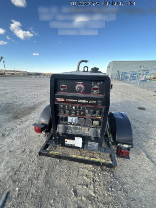 2019 Lincoln Electric Vantage 322 Ready-Pak 3, Two Wheel Trailer, Fender and Light Kit, Cable Rack