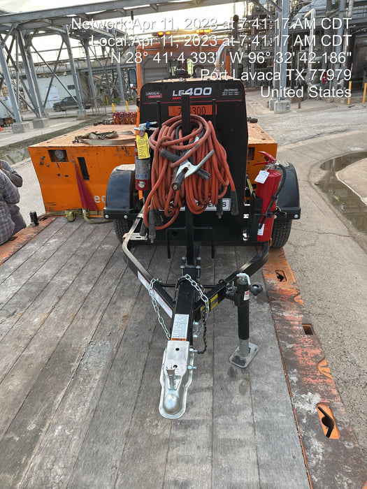 2022 Lincoln Electric LE400 Kubota V1505, Trlr, Cable Rack, Light Kit, ES Decals, T3