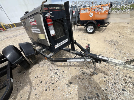 2019 Lincoln Electric Vantage 322 Ready-Pak 3, Two Wheel Trailer, Fender and Light Kit, Cable Rack