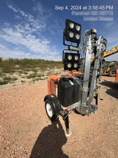 2024 Wanco WLTT-4MM4K Diesel, Deep Sea Controller, Shore Power Plug, Auto Start, (4) 350W LED Floodlights, 4kW Generator, 60 Gal Fuel Tank, 2" Ball, T3