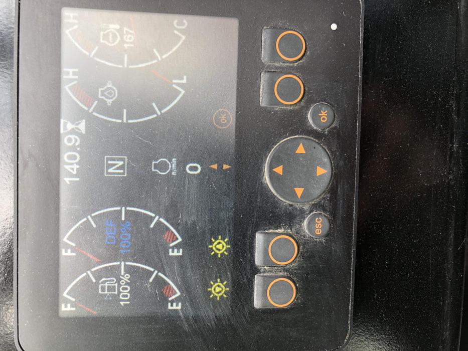 2020 Manitou MTA10055 Cab/Heat/Air, LED Work Lights, Solid Tires, Lift Hook, Beacon, Auxiliary Hydraulics w/66" Carriage and 60" Forks