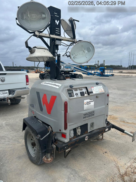 2019 Wacker Neuson LTV6L-MH Mobile Light Tower w/Fuel Level Sensor Installed