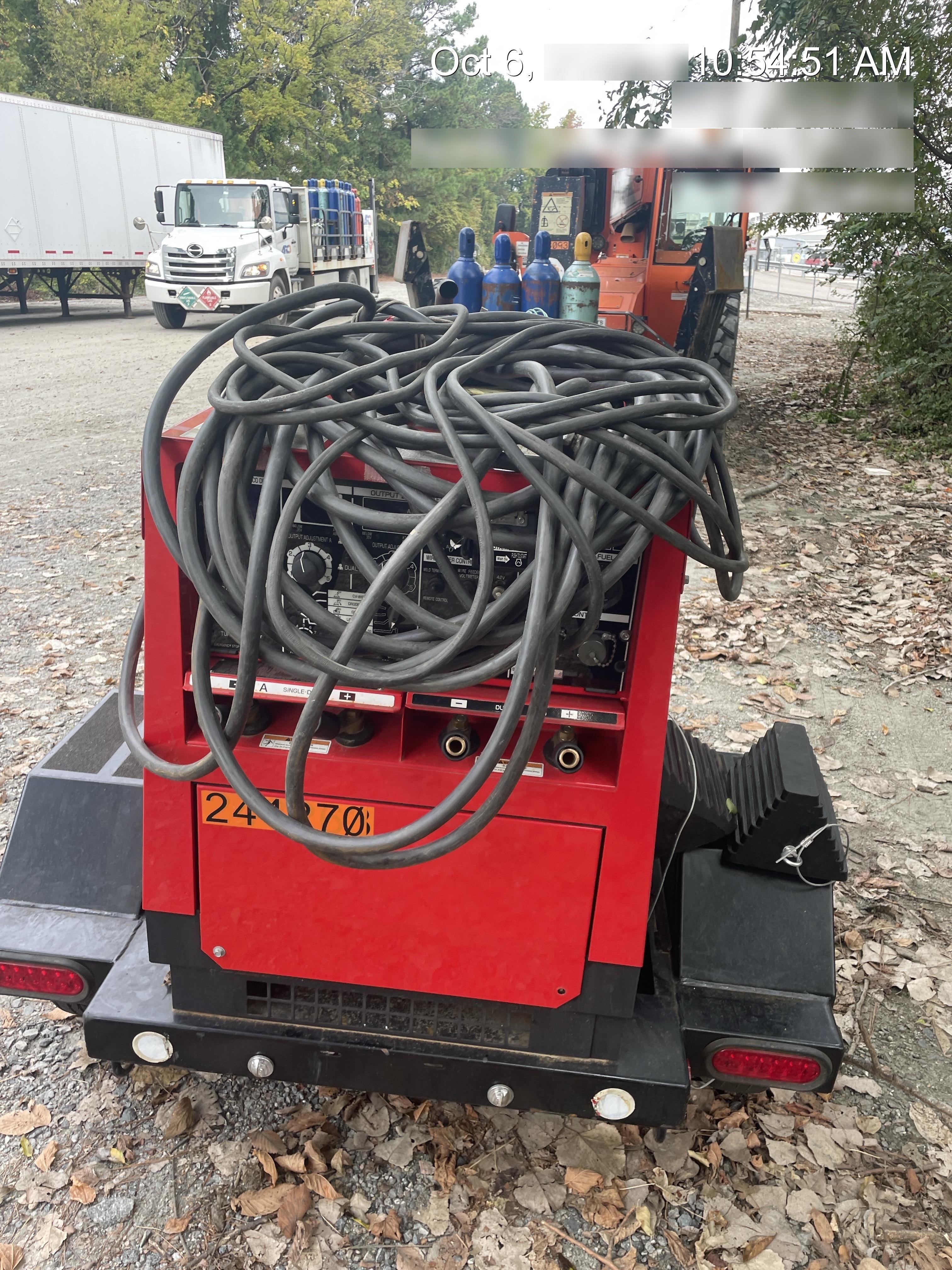 2022 Shindaiwa DGW400MDL Kubota D902 Engine, 23 HP, Dual Op Welder, Wire, Arc, Droop Stick, Tig, and CC Stick Functionality, Simulphase, 3 Phase and 1 Phase Gen Output, Single Axle NB Trlr, Slr Trckl Chrg 12V 12W, Fire Ext