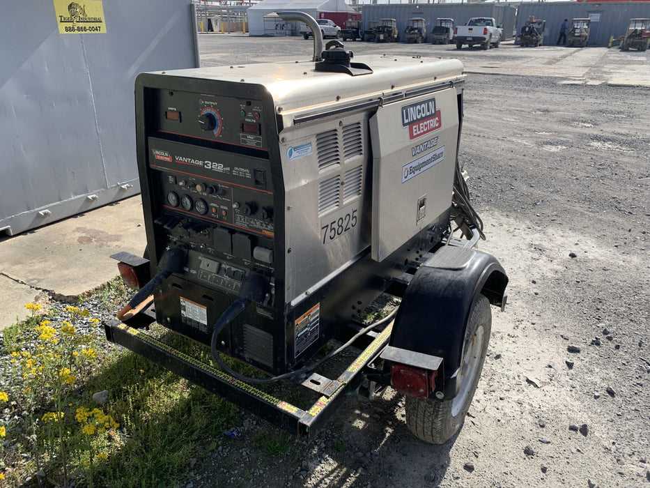 2020 Lincoln Electric Vantage 322 Welder Ready-Pak 3, w/ GPS & Decals (includes trailer, cable rack, fender light kit)