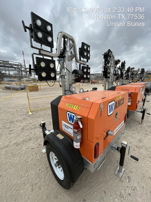 2024 Wanco WLTT-4MM4K Diesel, Deep Sea Controller, Shore Power Plug, Auto Start, (4) 350W LED Floodlights, 4kW Generator, 60 Gal Fuel Tank, 2" Ball, T3